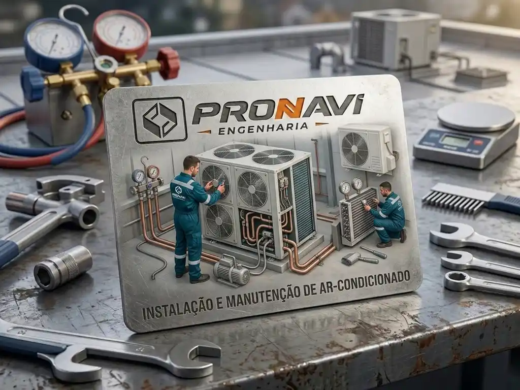 Instalação técnica de ar-condicionado e sistemas de dutos industriais